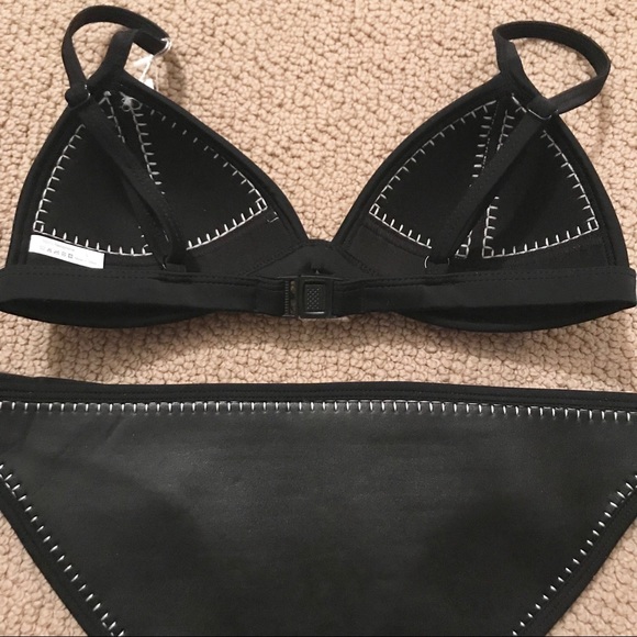Black and White Neoprene Bikini - Picture 4 of 4